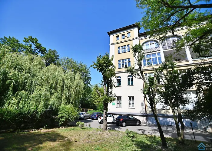Bezowo-Niebieski Apartament 3City W Sopocie Z Parkingiem By Noclegi Renters